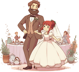 Wedding cartoon